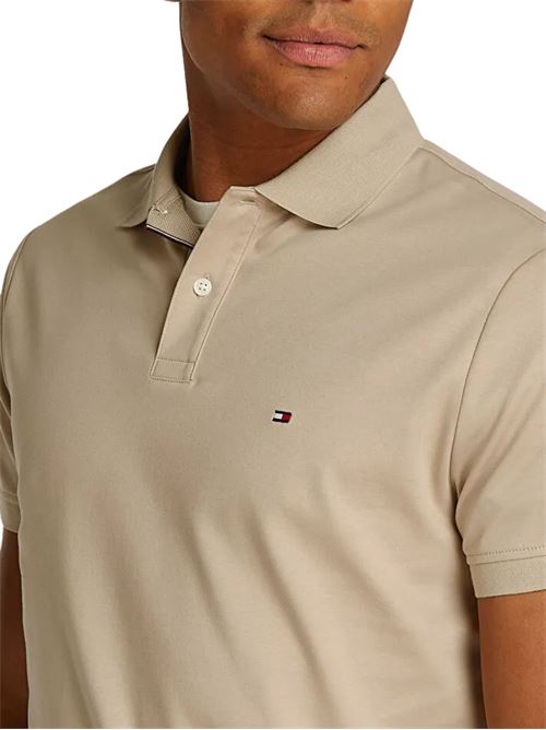 Polo uomo beige in cotone Tommy Hilfiger | MW0MW38465RBT